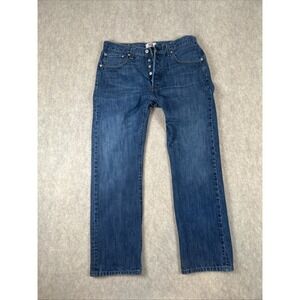 Levi's 501 34x34 Dark Wash Button Fly Made In Mexico